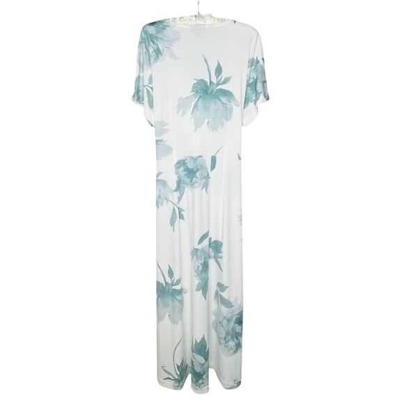 NWT Alfani A-Line Midi Dress L Button Up Tie Front Floral Feminine Classy - Picture 6 of 14